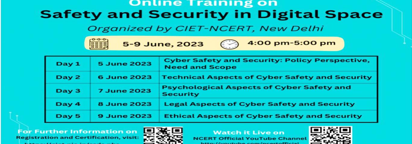 Online Training on Safety and Security in Digital Space